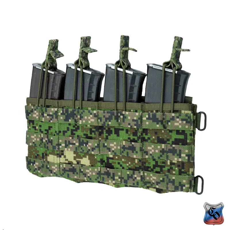 Preorder: Russian SSO AKM 4 MOLLE Quad AK Magazine Pouch - Open Top