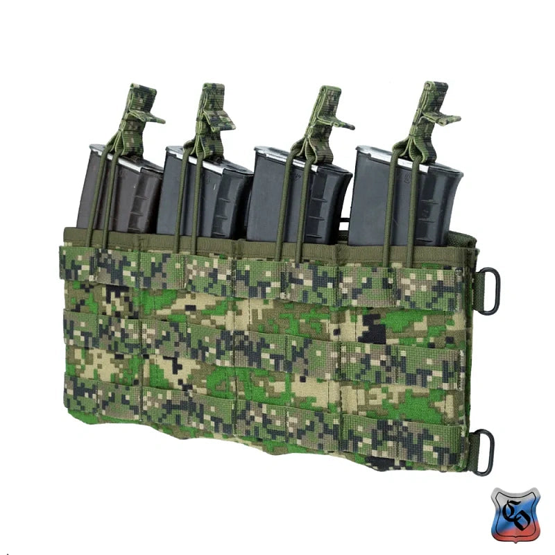 Preorder: Russian SSO AKM 4 MOLLE Quad AK Magazine Pouch - Open Top