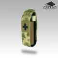 Russian Ars Arma Super 76 Tourniquet Pouch - ATACS FG camouflage fabric pouch with medical cross patch, designed for securely carrying a tourniquet in tactical or military use.