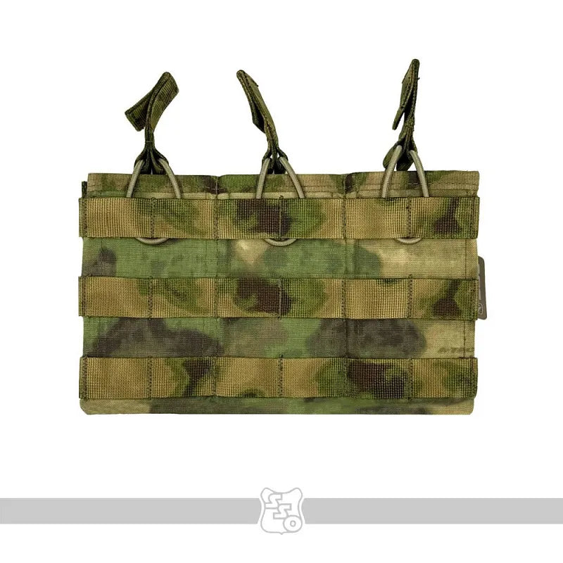 Russian SSO Triple Magazine Pouch - Open Top - ATACS/Moss Camo