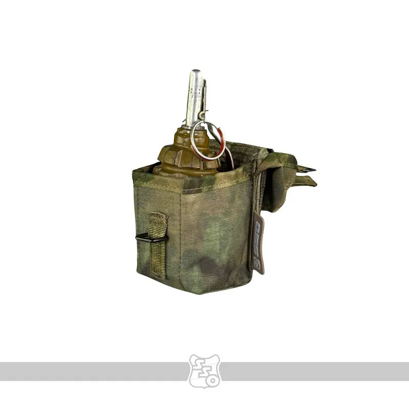 Russian SSO PRG 1 Grenade Pouch MOLLE Silent Fastener - ATACS FG Camo