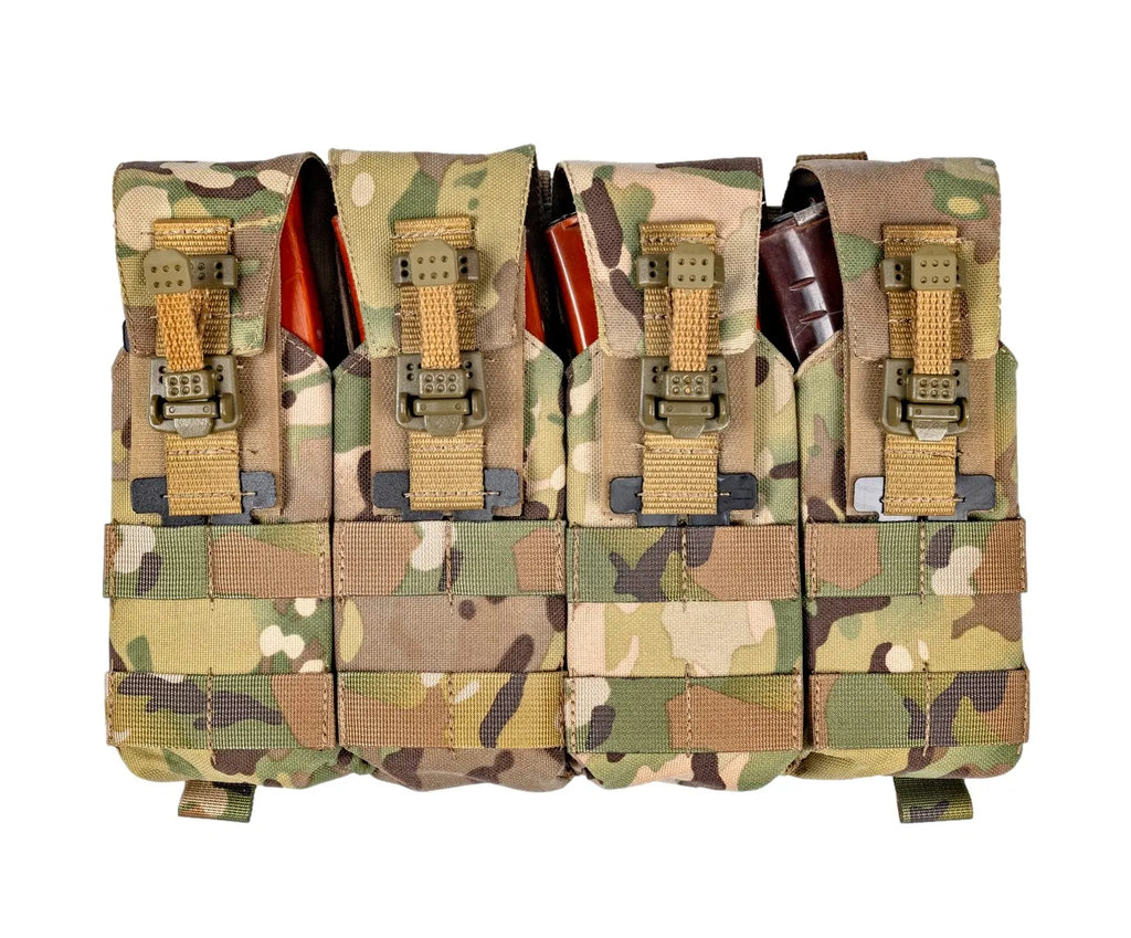 Preorder: Russian Gear Craft Hard Quad Mag Placard - Silent Flap Closure Pouch