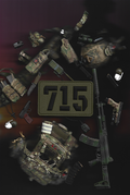 Russian 715 Team - Olive Color - Military Patch