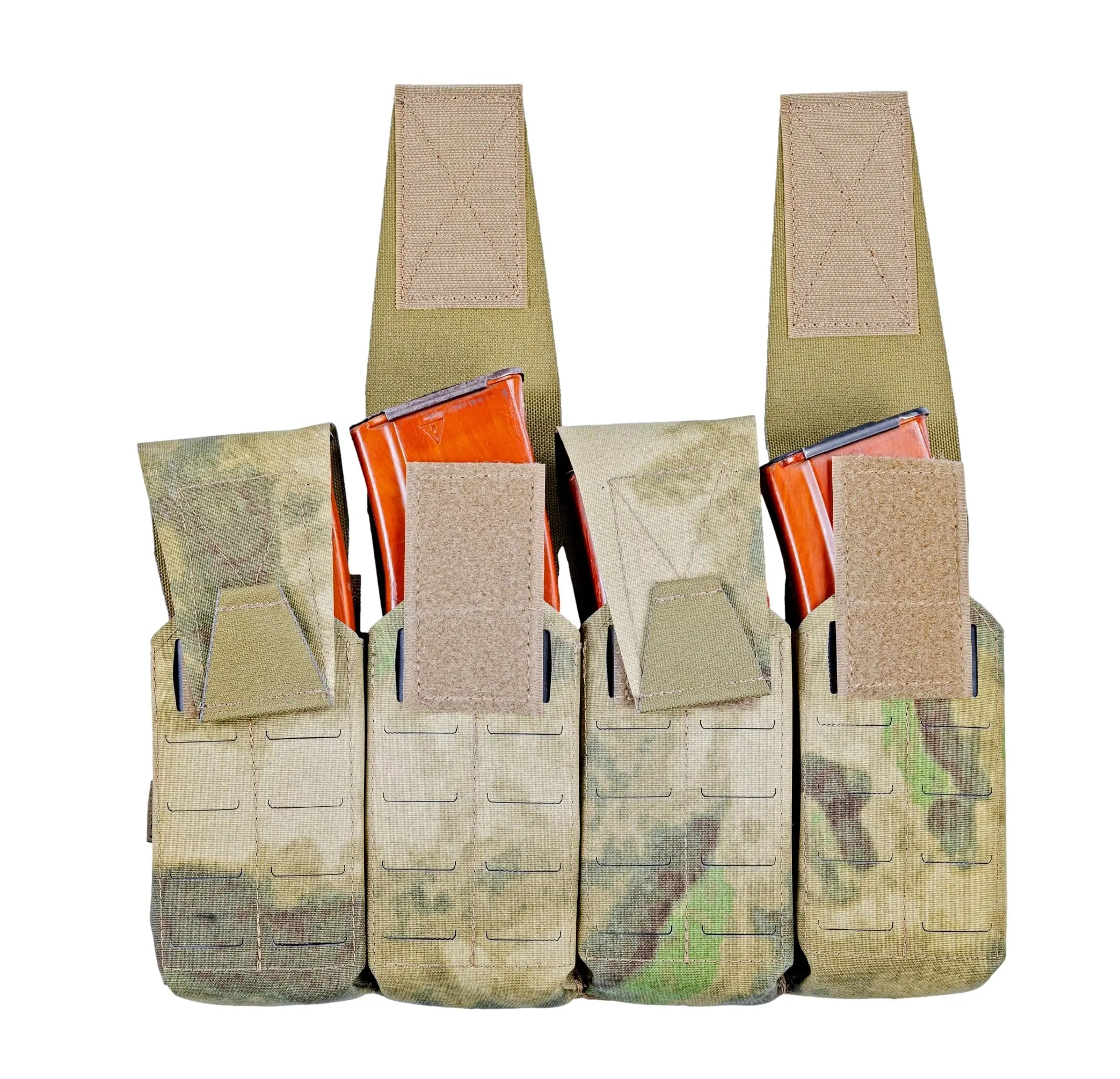Preorder: Russian Gear Craft Rigid Assault Rifle Quad Mag Pouch - Velcro Flap MOLLE