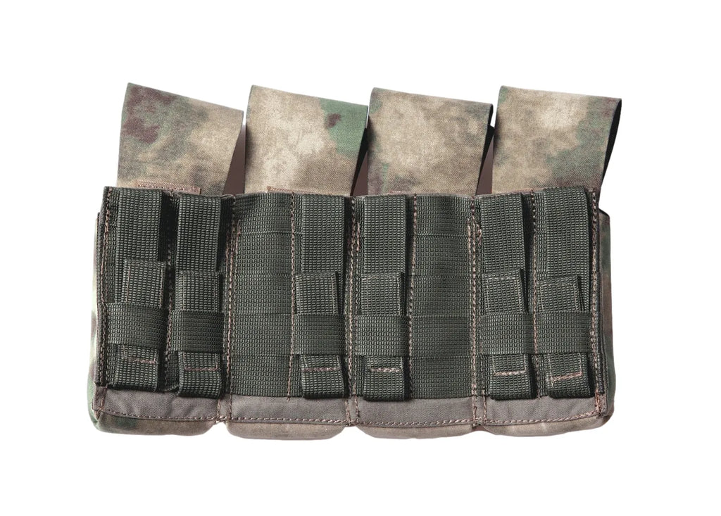 Preorder: Russian Gear Craft AK Quad Mag Pouch - Rigid Silent Flap Closure
