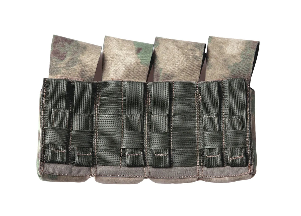Preorder: Russian Gear Craft AK Quad Mag Pouch - Rigid Silent Flap Closure