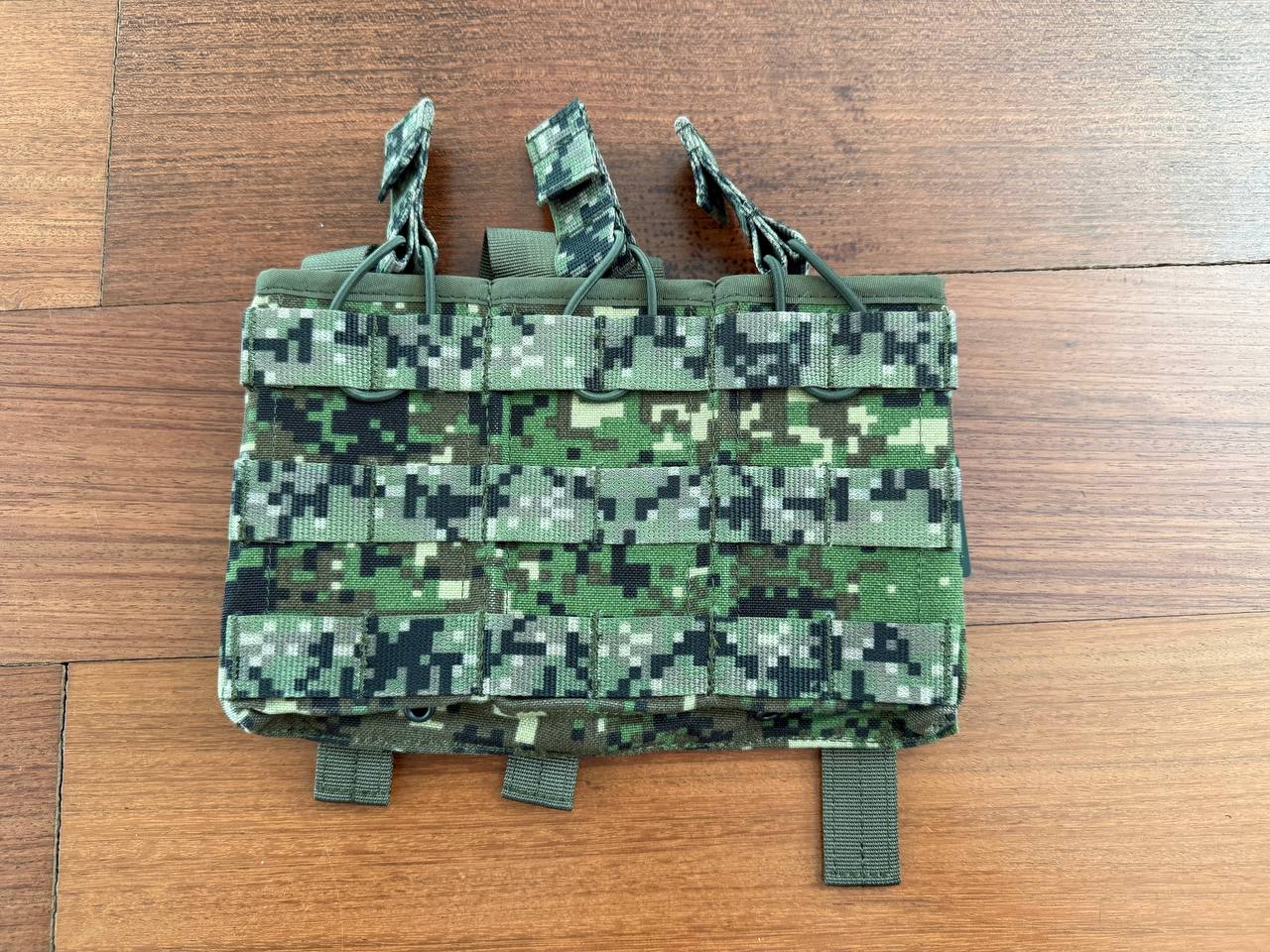 Russian SSO Tactical Placard AK Mag Pouch Triple 3x SPECTRE Camouflage MOLLE
