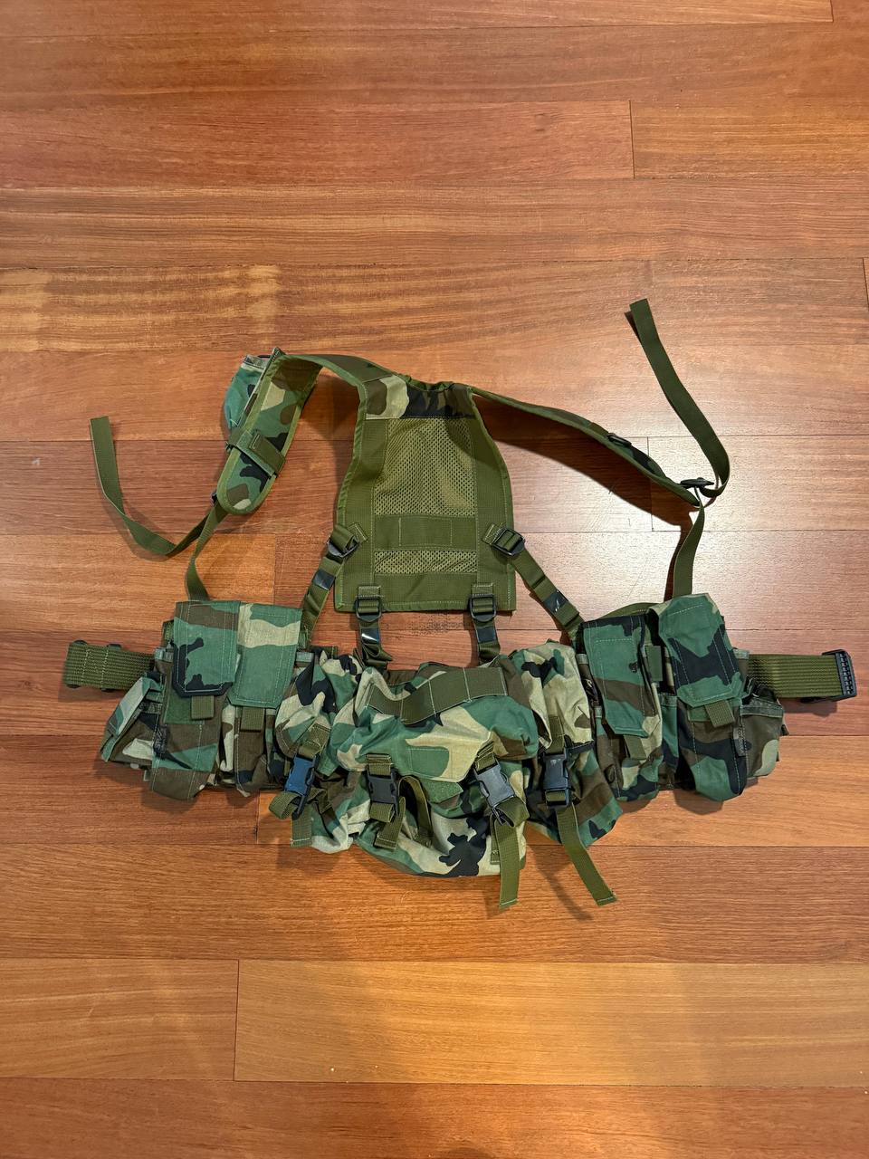 Russian SRVV SAS Harness Tactical Chest Rig Woodland Camouflage