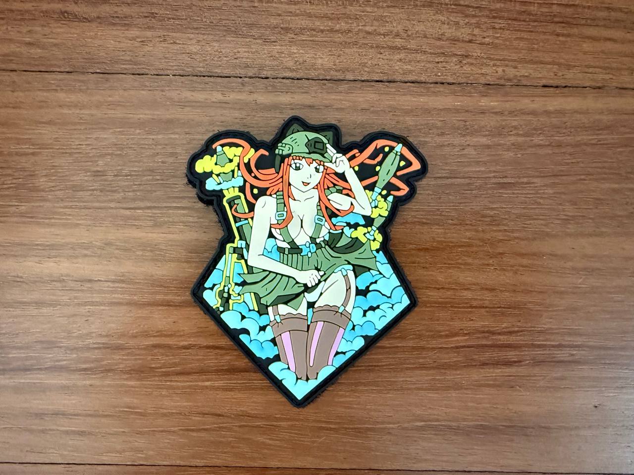 Russian Anime-Style with Girl Patch - Military Badge