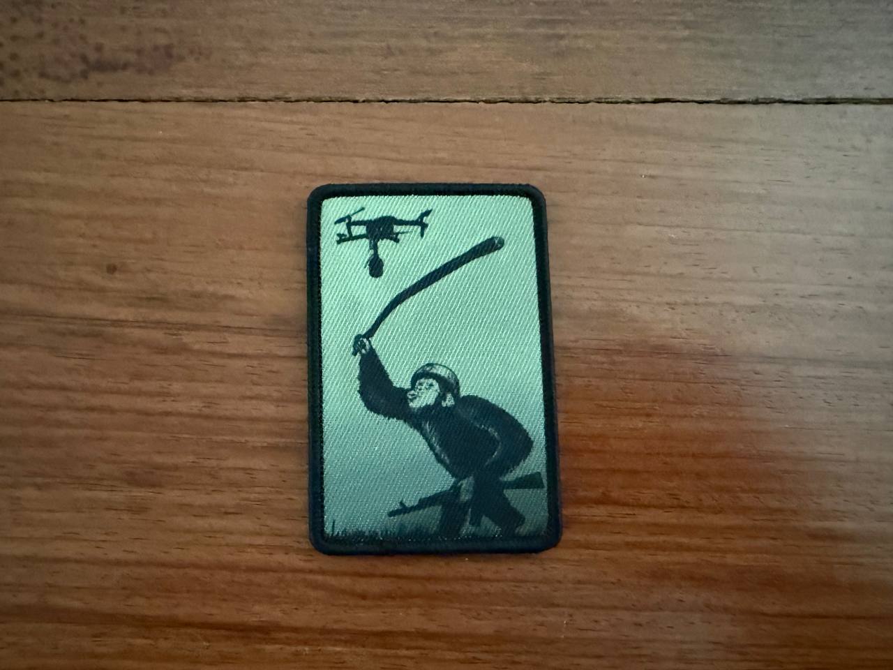 Russian Monkey vs Drone Morale Badge - Military Patch