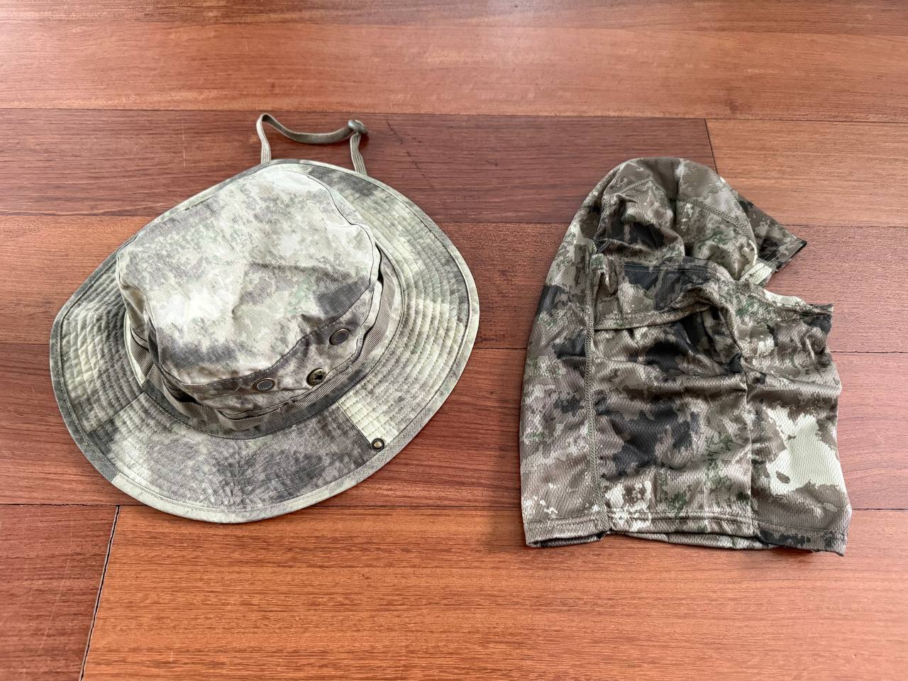 Russian Boonie Hat & Balaclava Set A-TACS AU Camo - Size 59-61