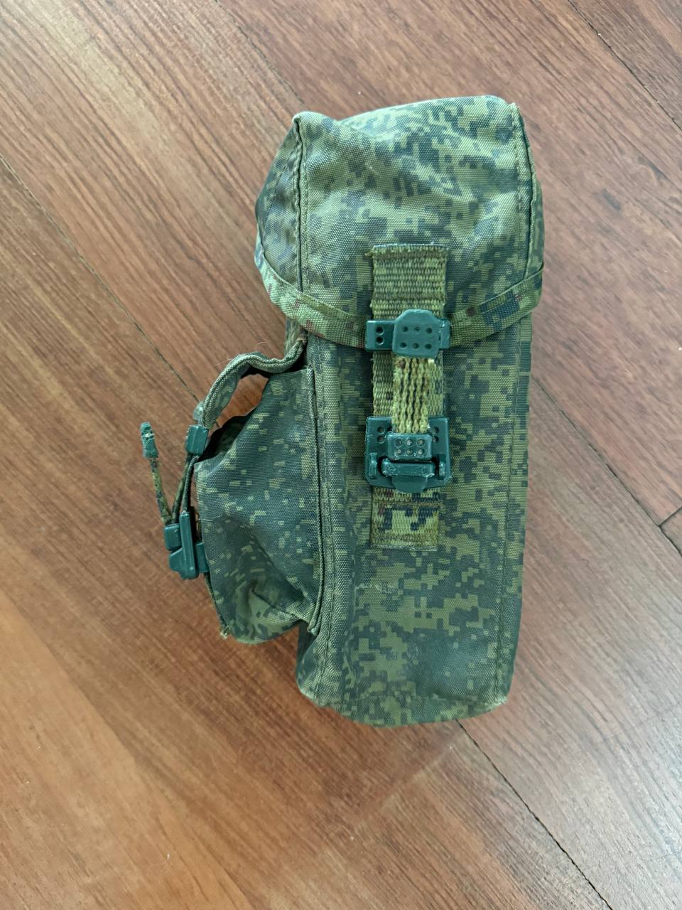 Russian Tekhinkom AK Dual Mag Pouch EMR Digital Flora w/ Small Utility Pouch