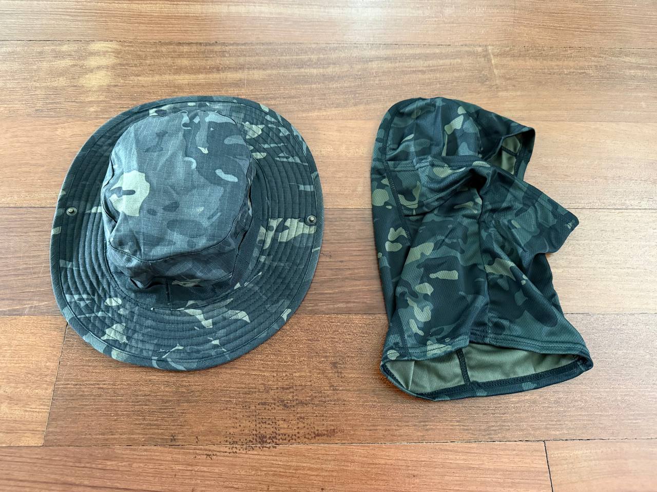 Russian Boonie Hat / Panama + Balaclava - MultiCam Black Camo Size 57-60