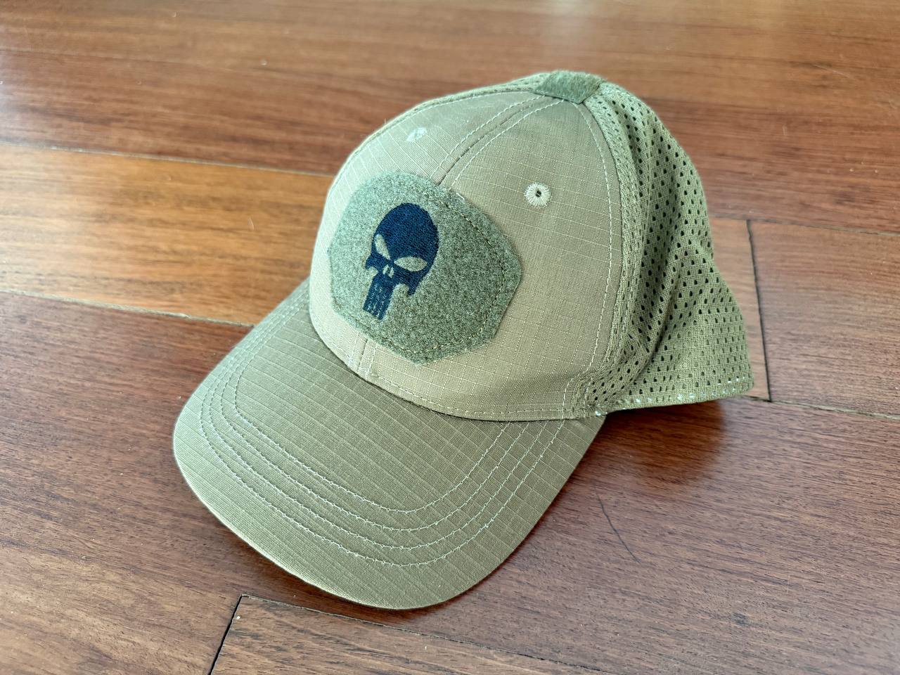 Tactical Cap Skull Badge Design - Tan Color