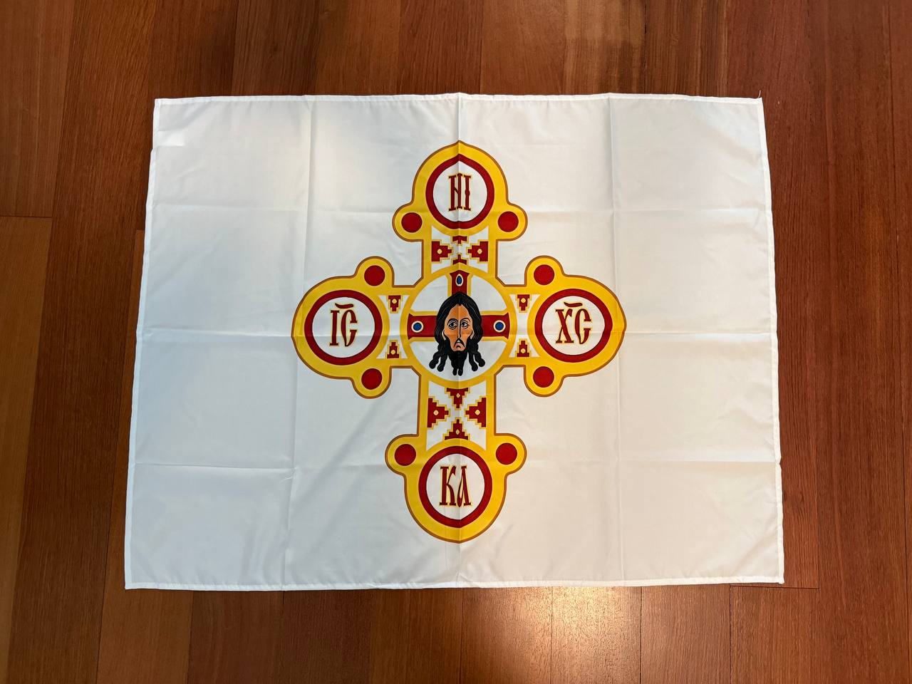 Russian Orthodox Banner Jesus Christ NIKA Cross Flag - 95x73cm