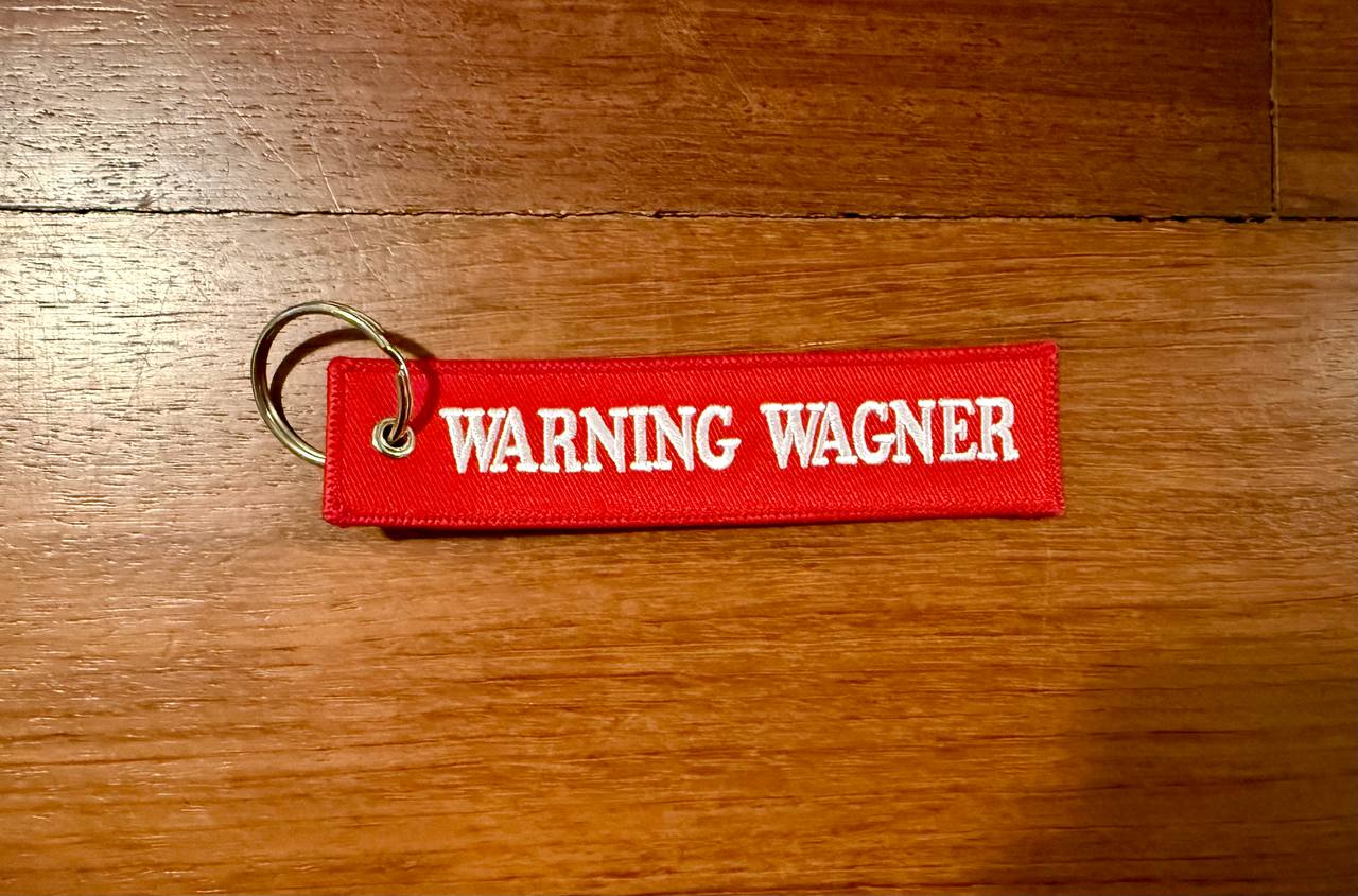 Russian PMC Wagner Group "Warning" Keychain