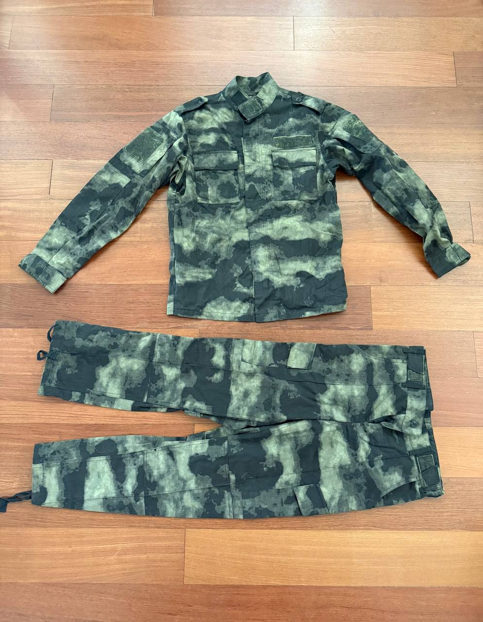 Russian Rosgvardia Military Black Moss Camo Suit - Size 48/4