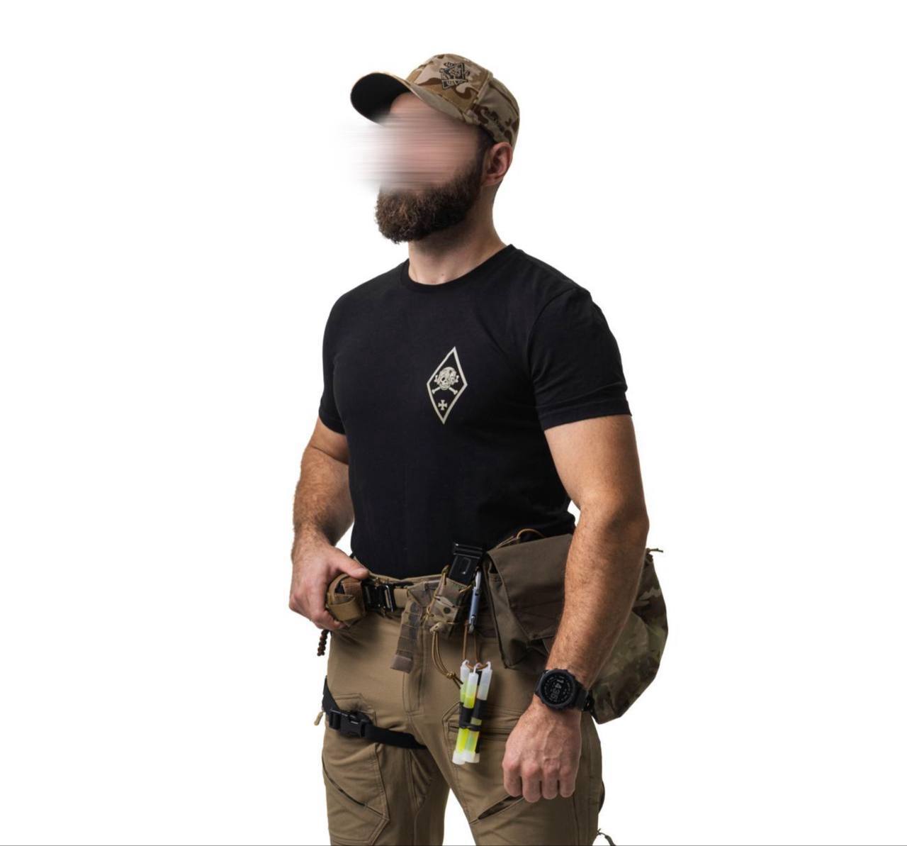 Russian ROTA Tactical Skull Design T-Shirt – SIZE XL