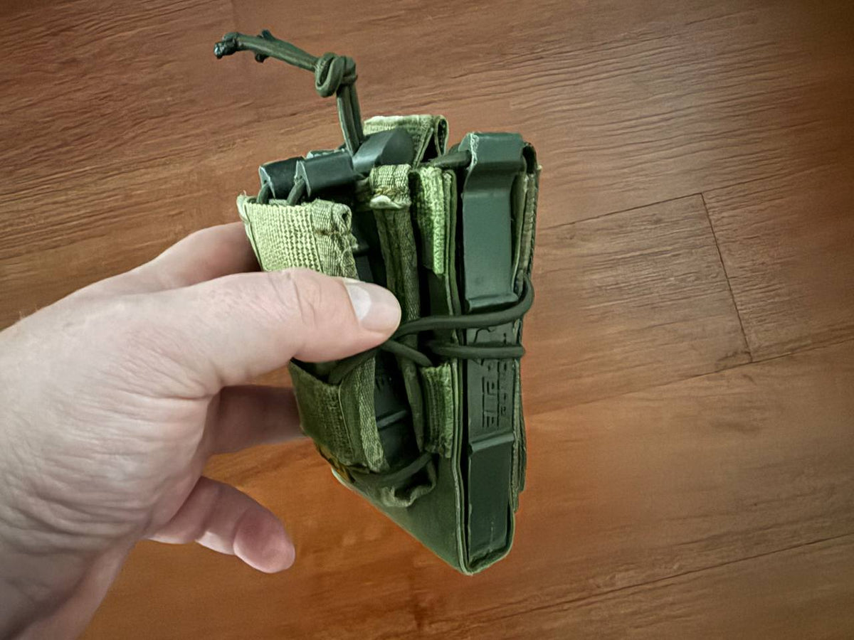 Russian ANA Tactical AK + Pistol Mag Pouch - Open Top - Atacs-FG/Moss Camo