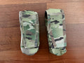 Russian Ars Arma Set of 2 Mag Pouches – Multicam (Used) displayed on a wooden surface, featuring durable camouflage fabric suitable for tactical or outdoor use.