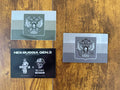 Russian ROTA Flag Patch Gen 3 - Size L - 115x75mm shown in two color variants on a wooden surface with branded packaging from Russian surplus military gear.
