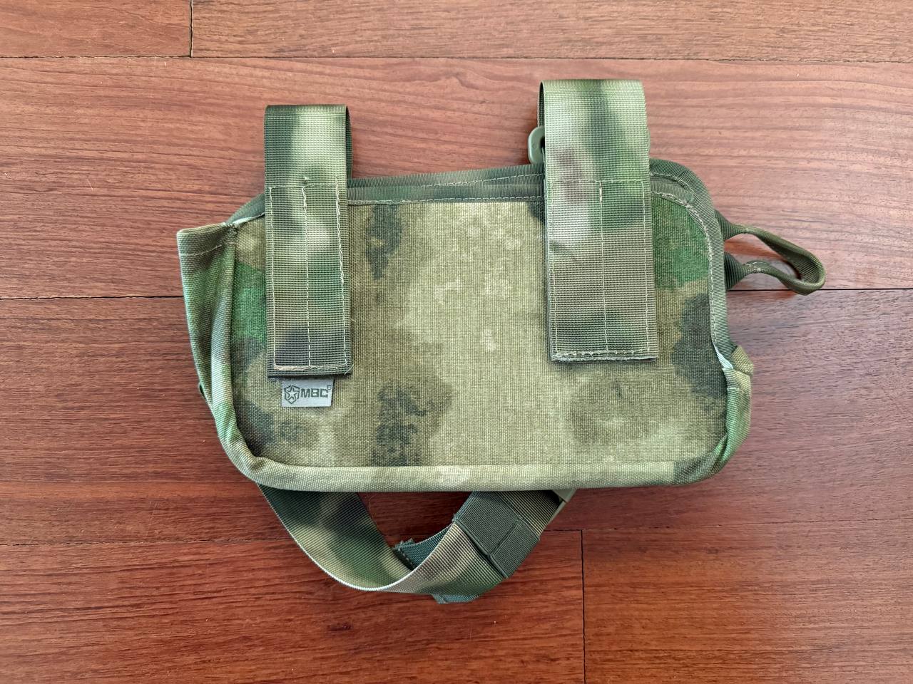 Russian MBC Machine Gun Mag Pouch - A-TACS FG/Moss camouflage pattern pouch designed for carrying machine gun magazines, made from durable fabric with attachment straps.
