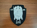 Russian Archangel Michael - Military Patch featuring a detailed embroidered figure on a black shield-shaped background, symbolizing protection and strength.