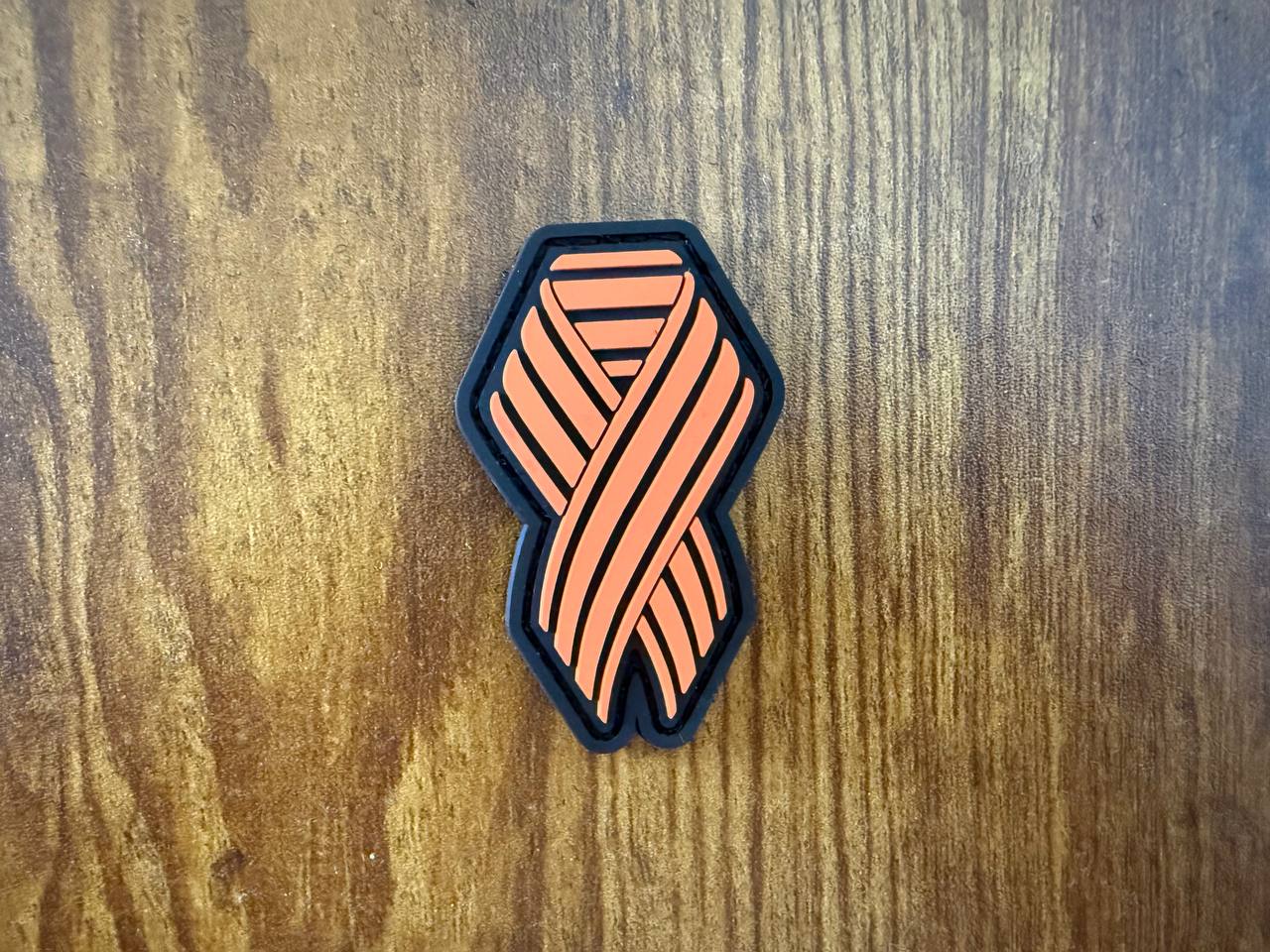 Russian St. George Ribbon PVC 6x3.5cm - Military Patch