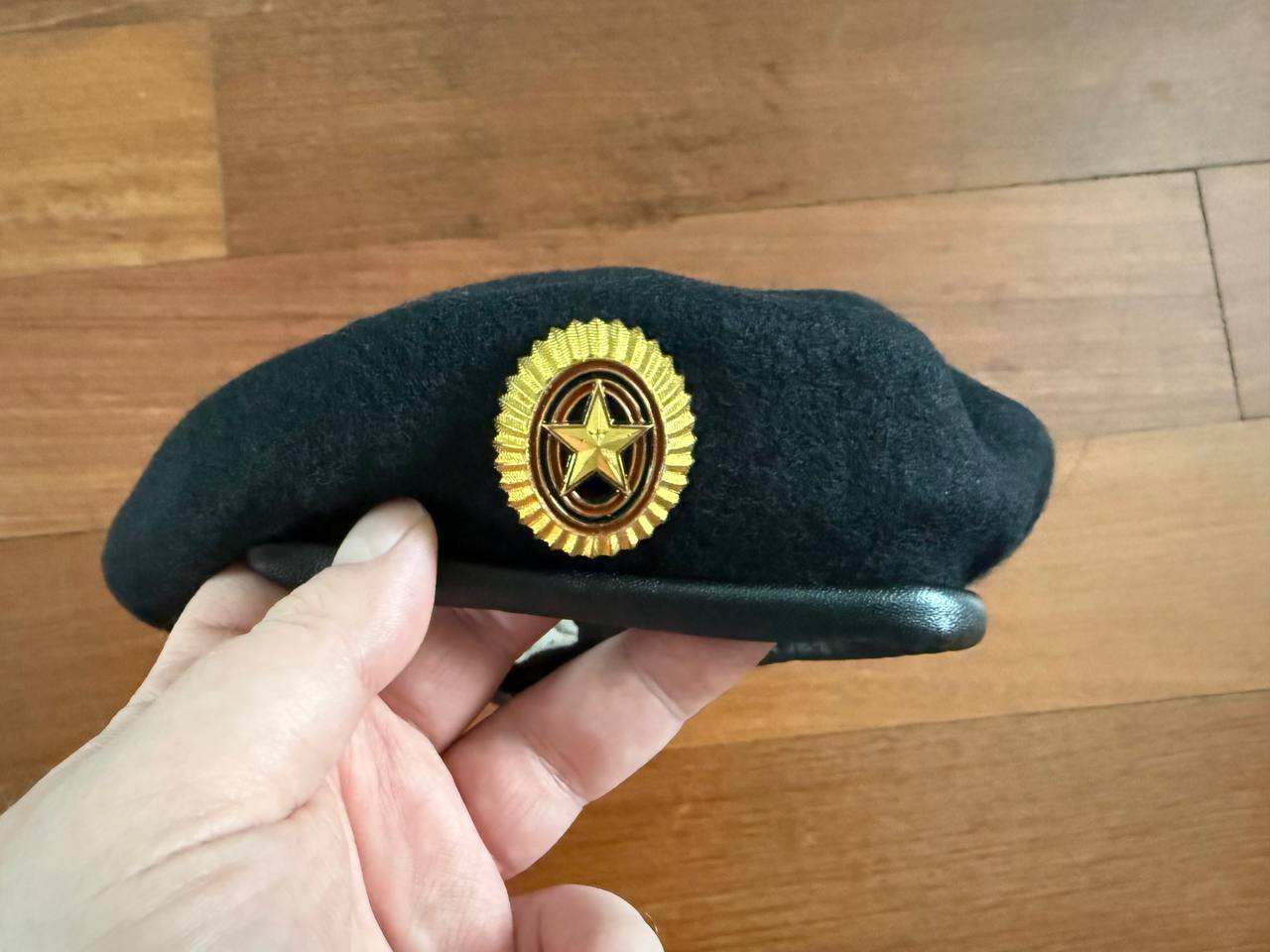 Russian Navy Marine Forces Beret Hat - Black Color - Size 60