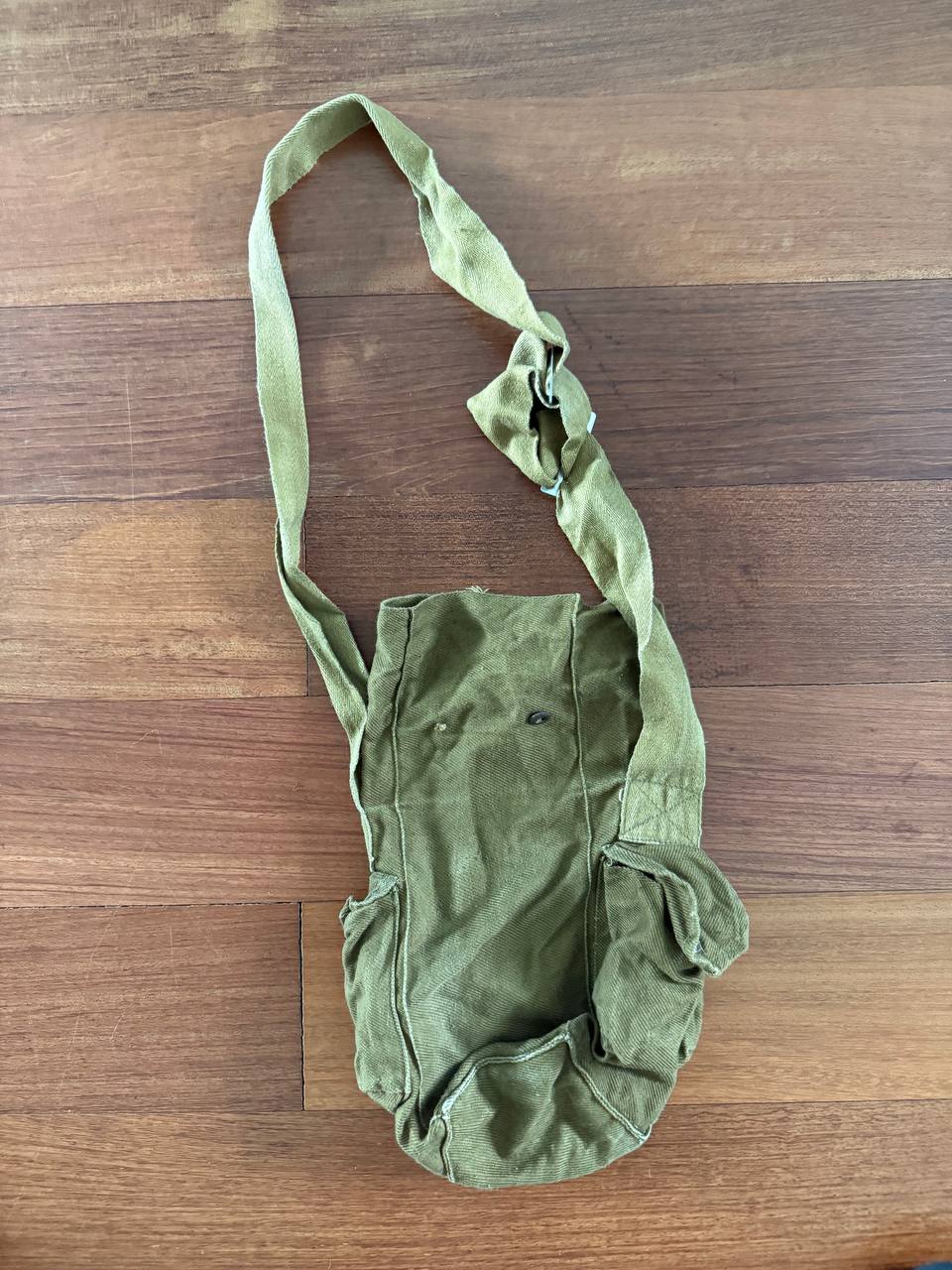 Original USSR Soviet Canvas Gas Mask Bag GP-5 - Olive Khaki
