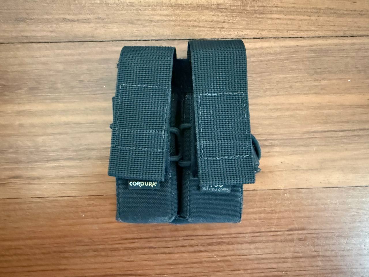 Russian SRVV Survival Corps Double Pistol Mag Pouch - Black
