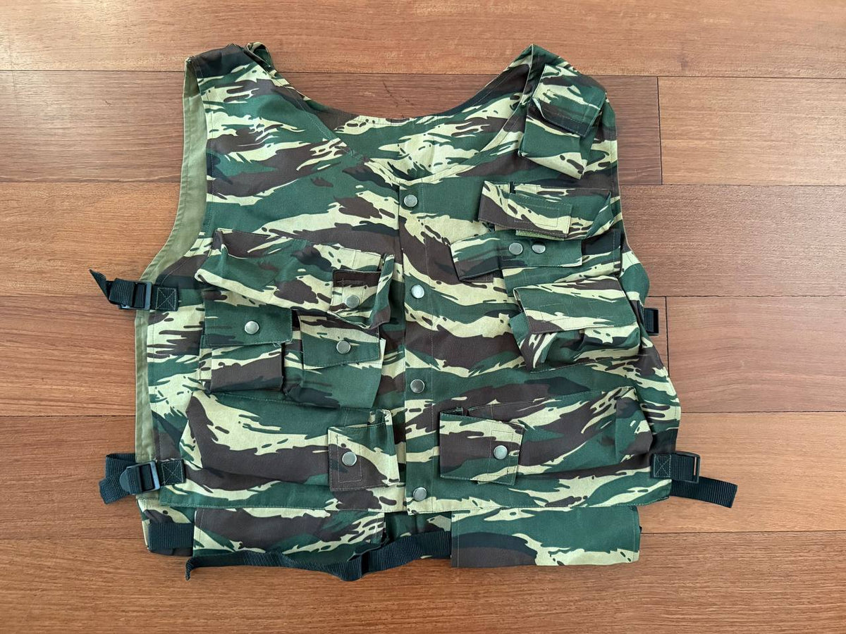 Russian Tactical Assault Vest - Kamysh Tiger Stripe Camo - Chechen War Era