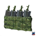 Russian SSO AKM 4 MOLLE Quad AK Magazine Pouch Open Top - EMR Flora Camo