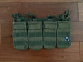 Russian FORT Technology Quad Open Top 4 AK Mag Pouch Olive Green REPLICA