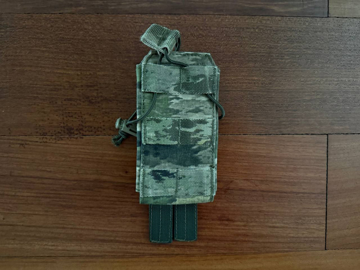 UR Tactical OPS Single Open Top AK Mag Pouch A-TACS IX Camo