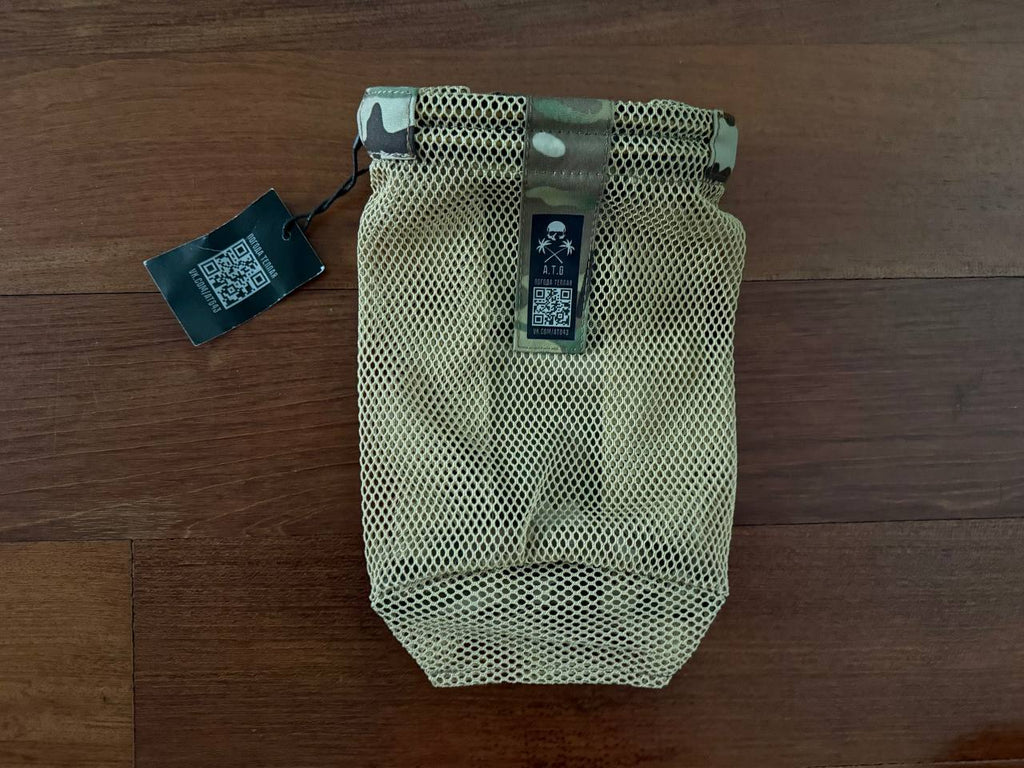Russian A.T.G. Mesh Foldable Dump Pouch MOLLE Multicam