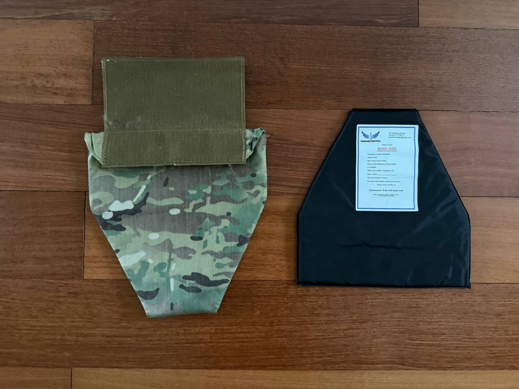 Tactical Groin Protector Pad with Parashooter Gear Level IIIA Soft Armor