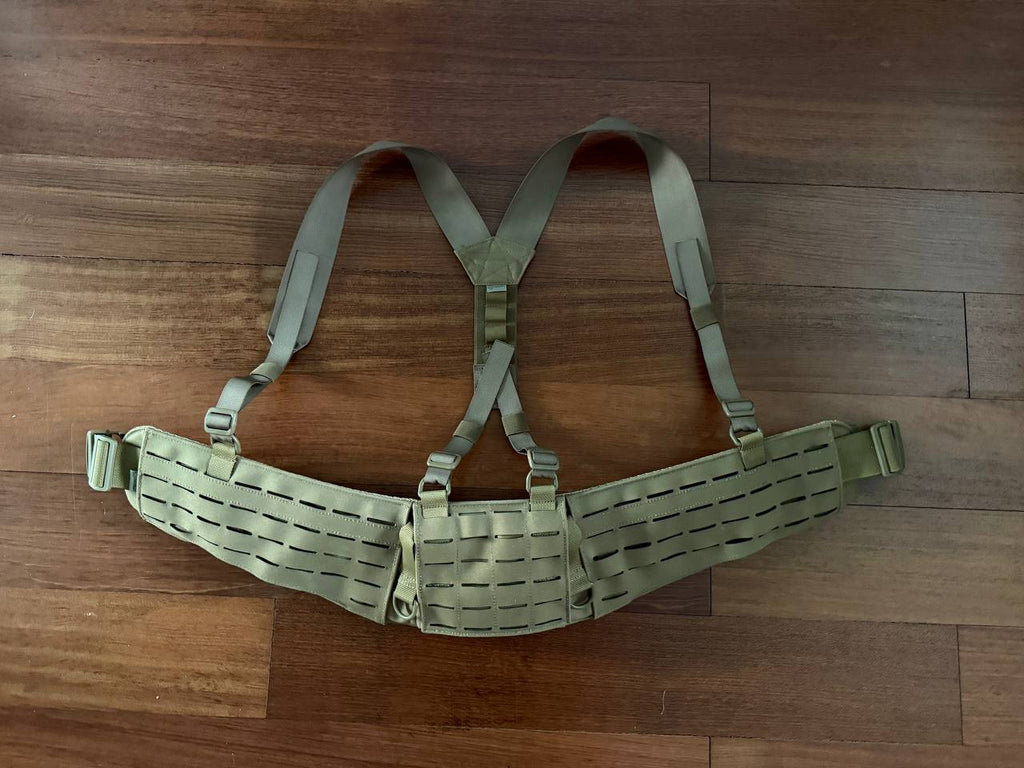 Russian MBC Assault Belt Coyote Color + Suspenders - Size S