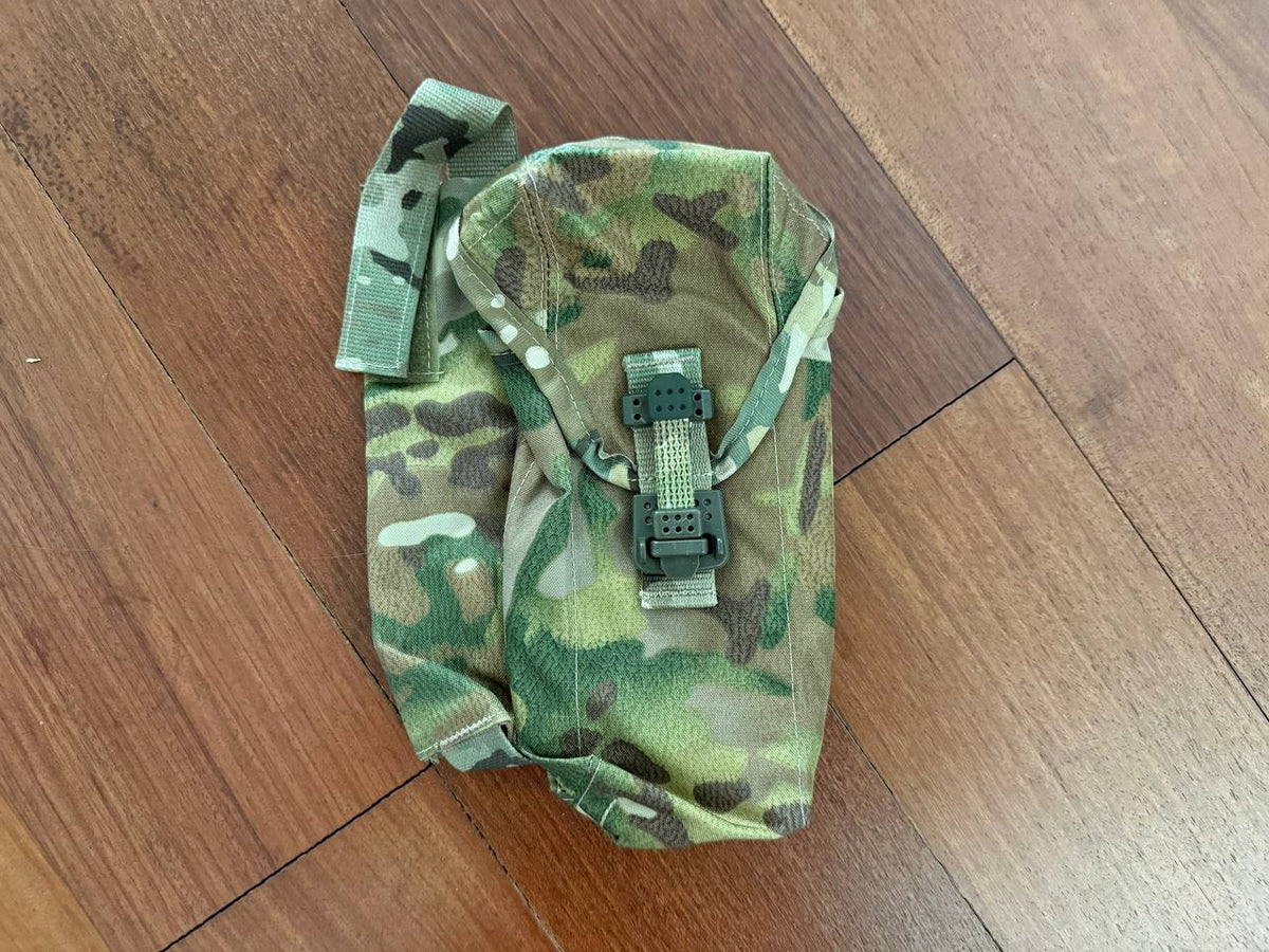 Russian Tekhinkom MultiCam Right-Handed AK 2xMag Pouch w/ROP Flare+Silent Clips