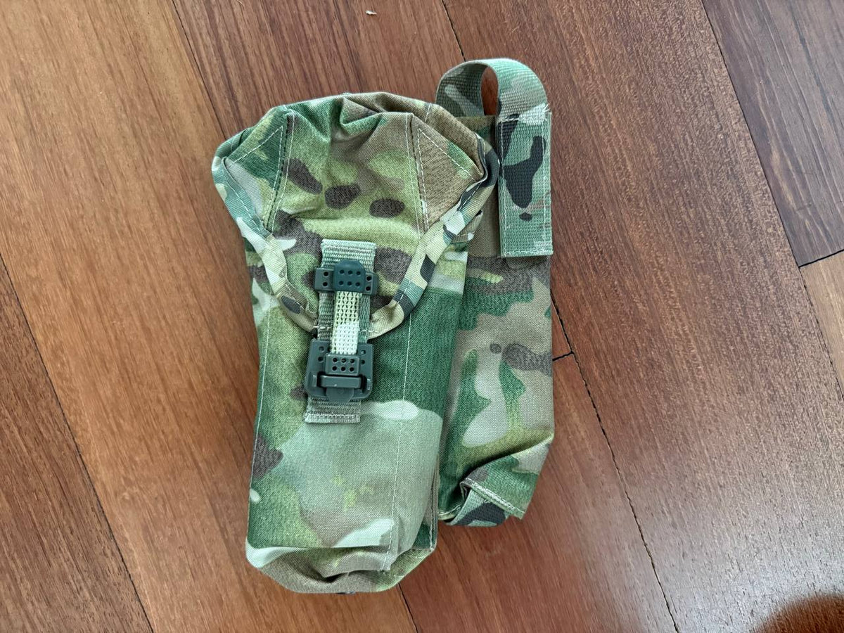 Russian Tekhinkom MultiCam Left-Handed AK 2xMag Pouch w/ROP Flare+Silent Clips