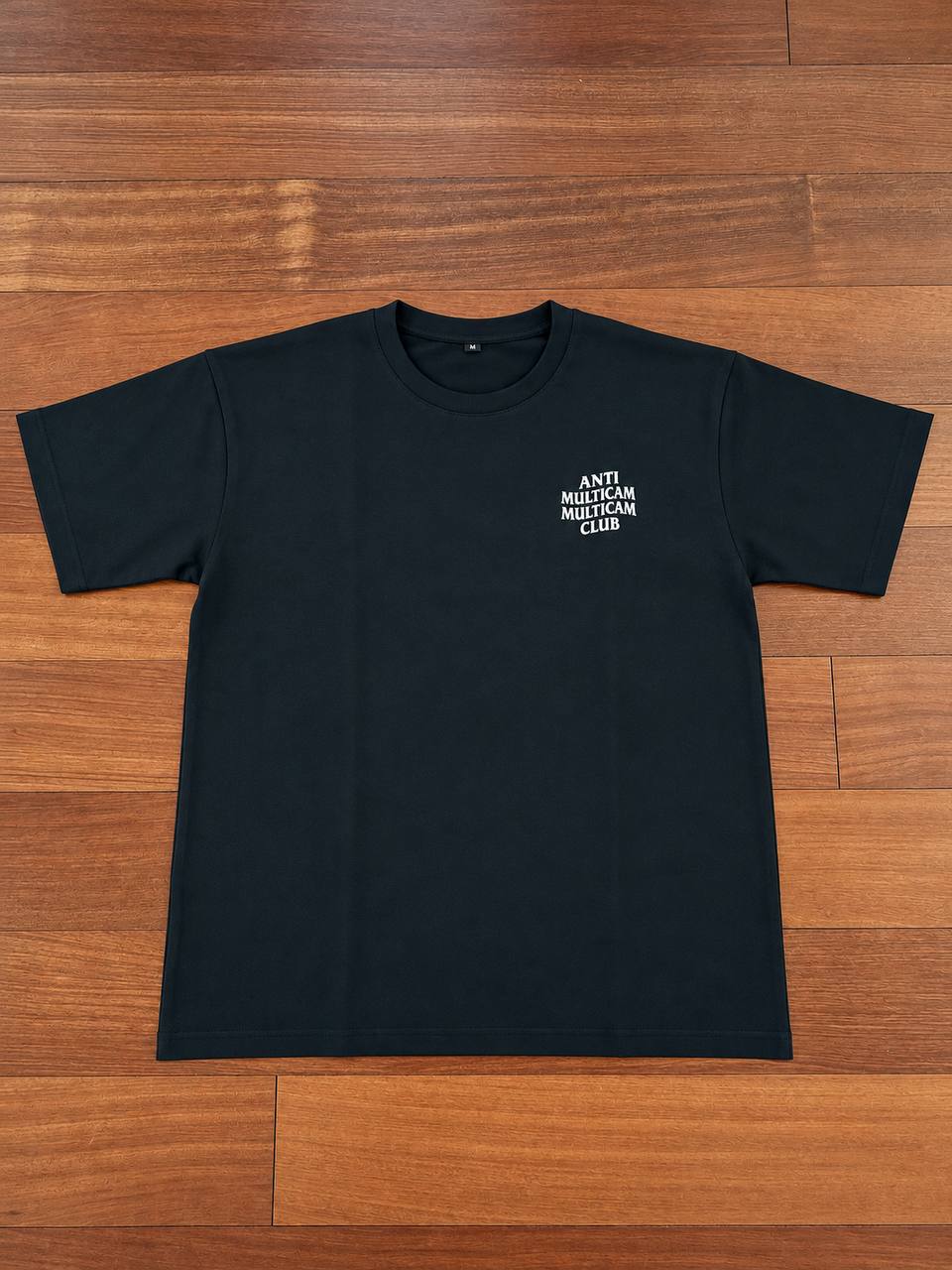 "ANTI MULTICAM MULTICAM CLUB" 250gsm Heavyweight Black T-Shirt - Size L