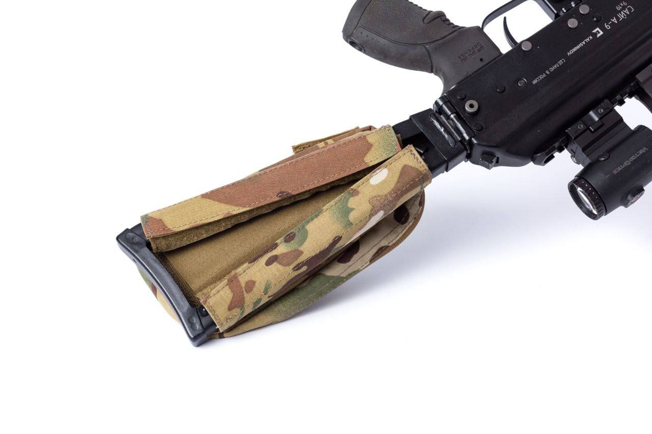 Russian Multicam Rifle Stock Pouch Tactical Storage Accessory