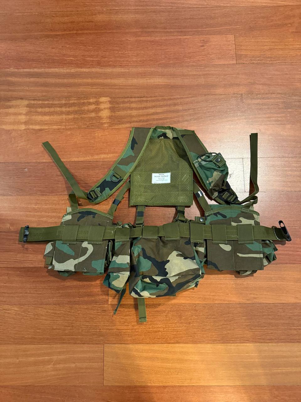 Russian SRVV SAS Harness Tactical Chest Rig Woodland Camouflage