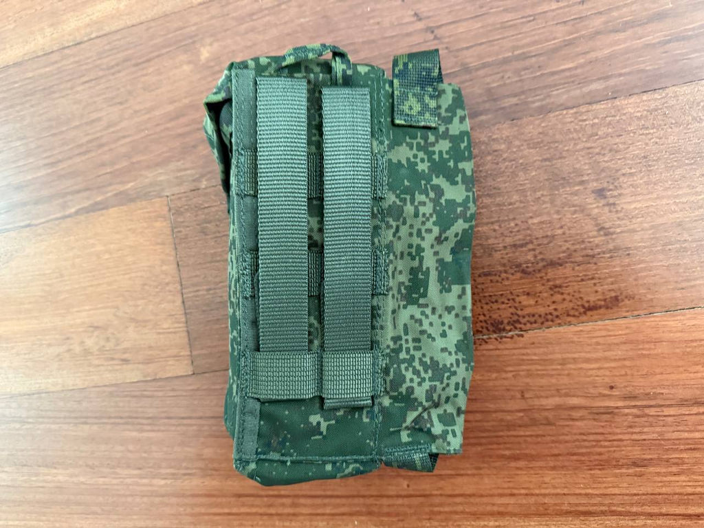 Russian Army Ratnik AK Dual Magazine Pouch with ROP Flare Pouch EMR Right-Handed