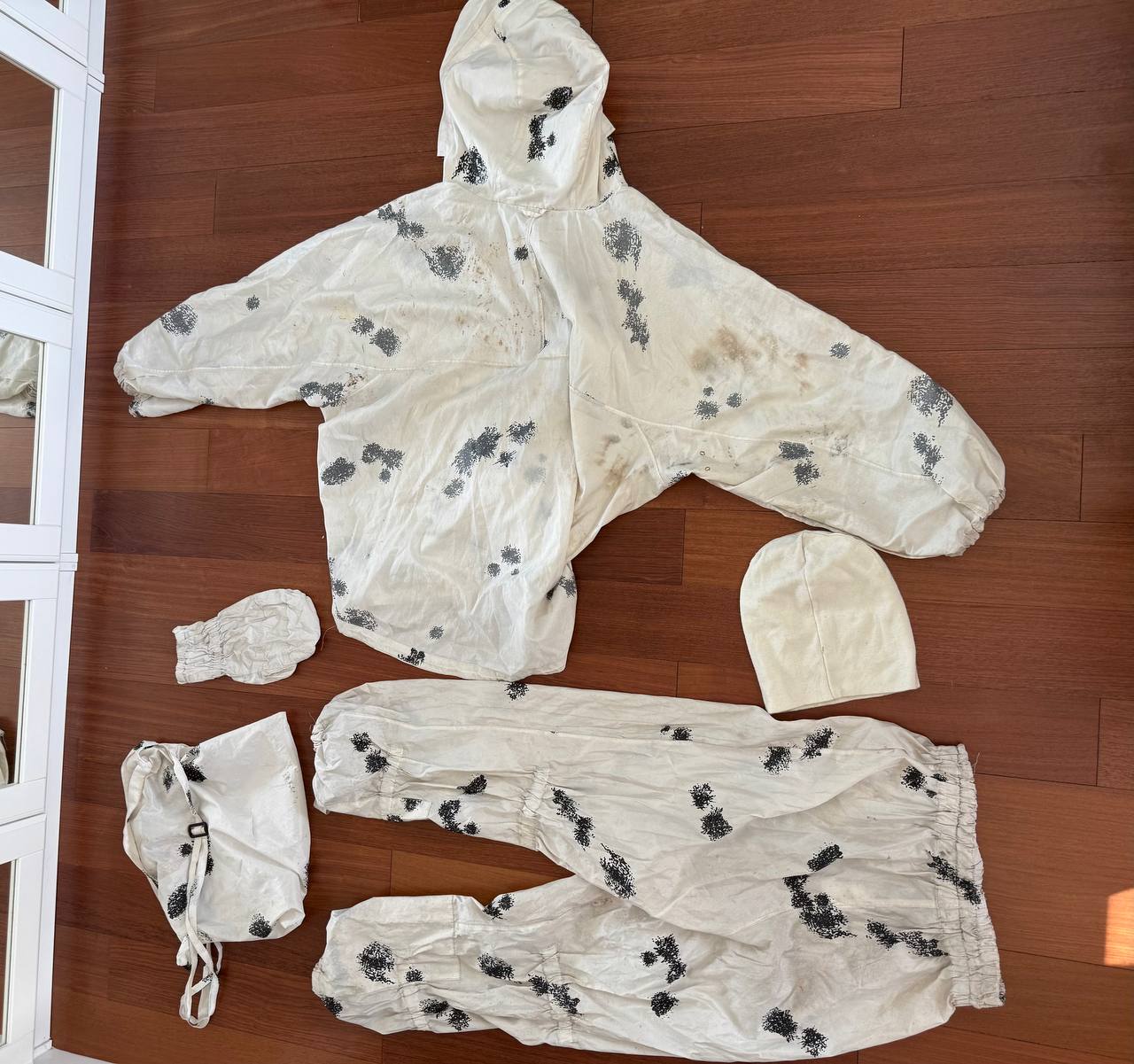 Russian Military Snow Masking Camouflage Suit - FSB / Spetsnaz - Size 60-62/4-5 (USED)
