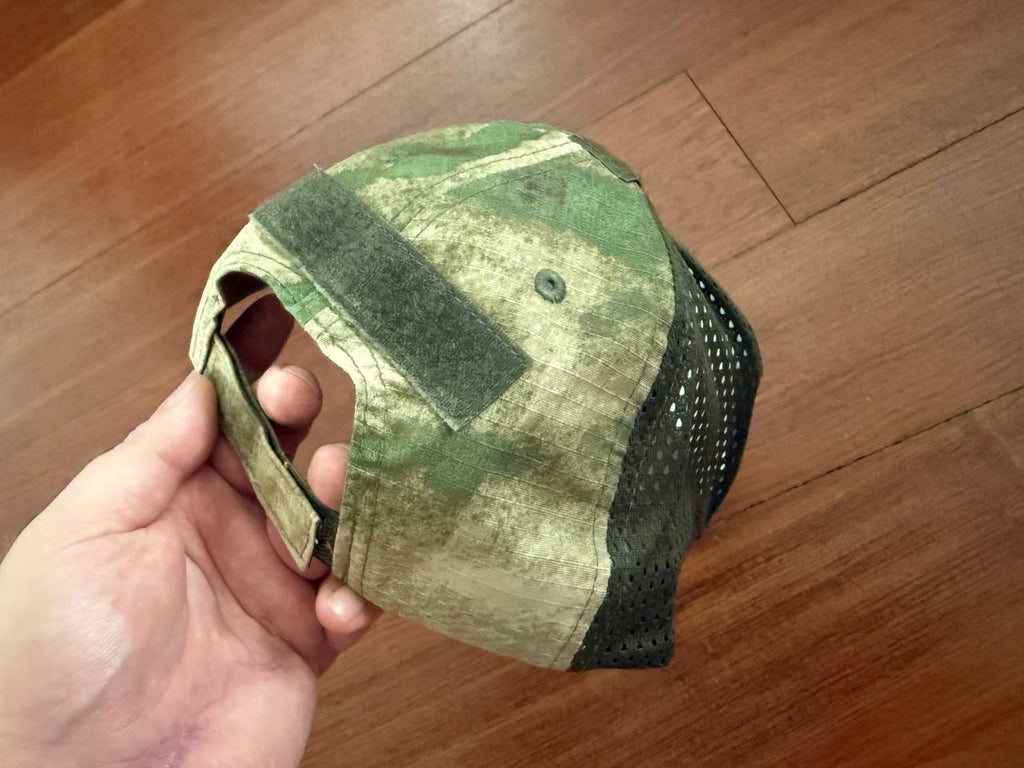 Tactical Cap - ATACS Camo - Black Skull Patch Design