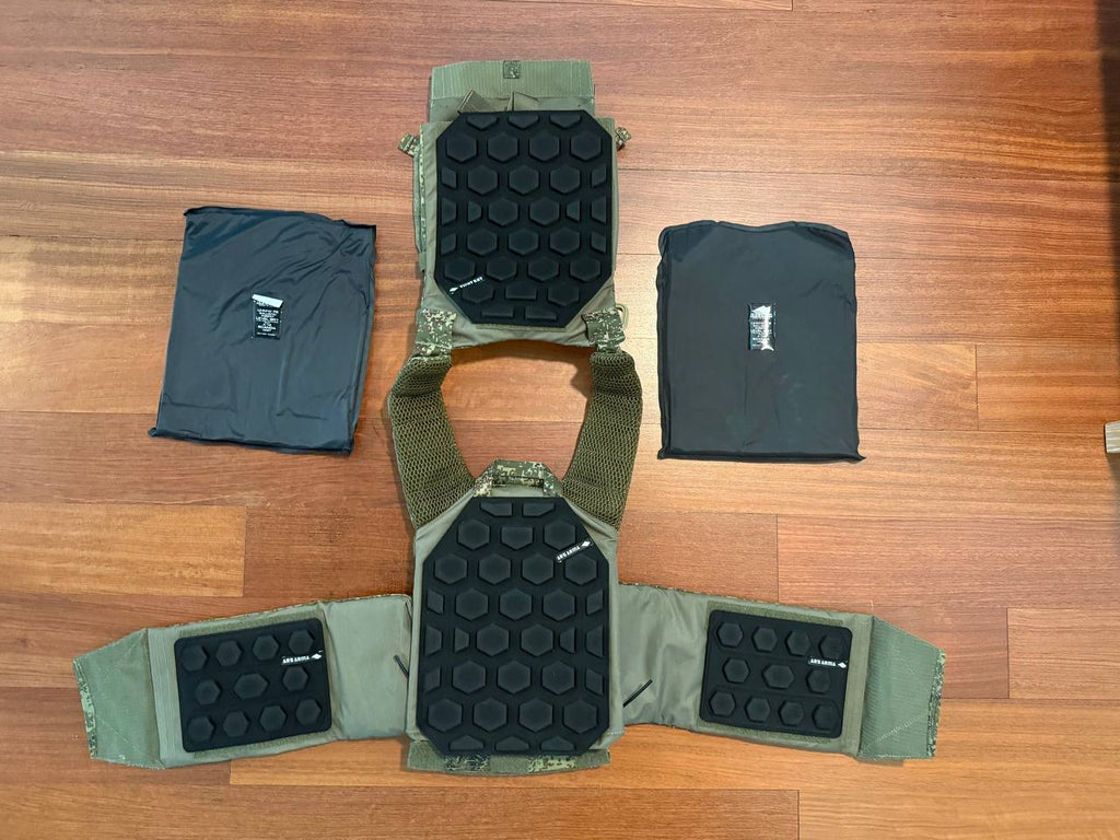 Russian Ars Arma A-18 Skanda Vest w/ Aramid Inserts, HEXS Cummerbund, Chest Pads