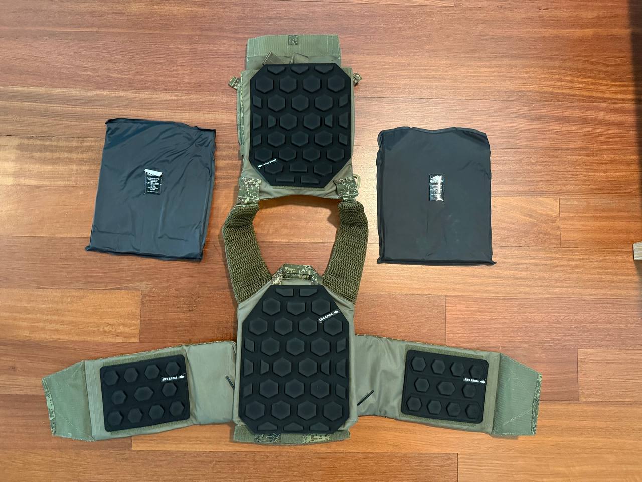 Russian Ars Arma A-18 Skanda Vest w/ Aramid Inserts, HEXS Cummerbund, Chest Pads