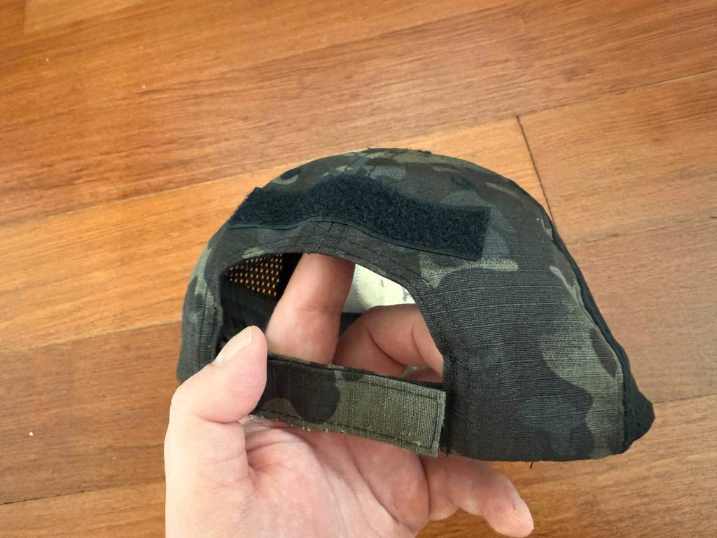 Tactical Cap Skull Badge Design - Black Multicam Color