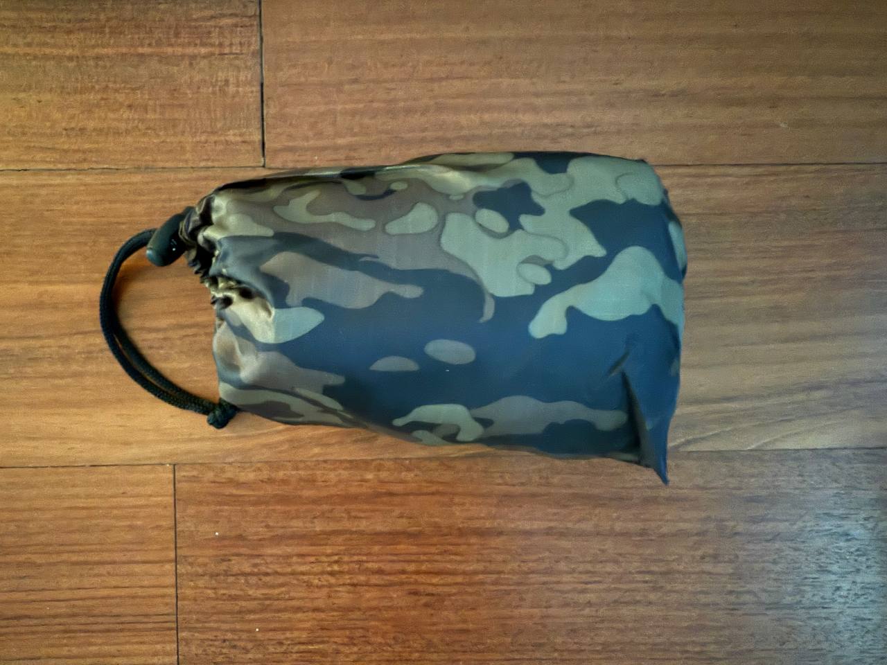 Russian Military Waterproof Poncho Raincoat - Black Multicam Camo